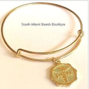 Nursing RN Gold Caduceus Charm Bracelet Nurse